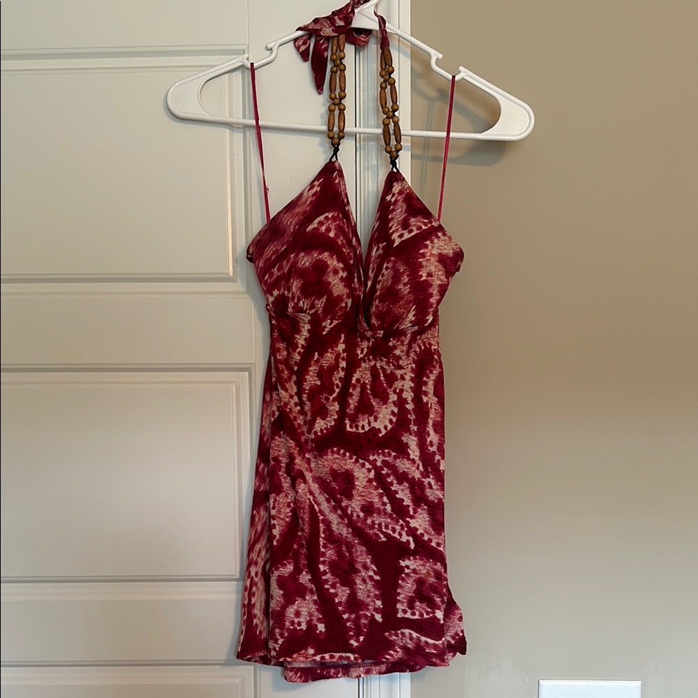 Guess Red Halter Tank Top